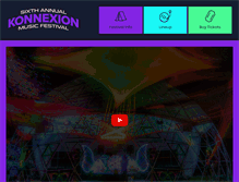 Tablet Screenshot of konnexionmusicfestival.com